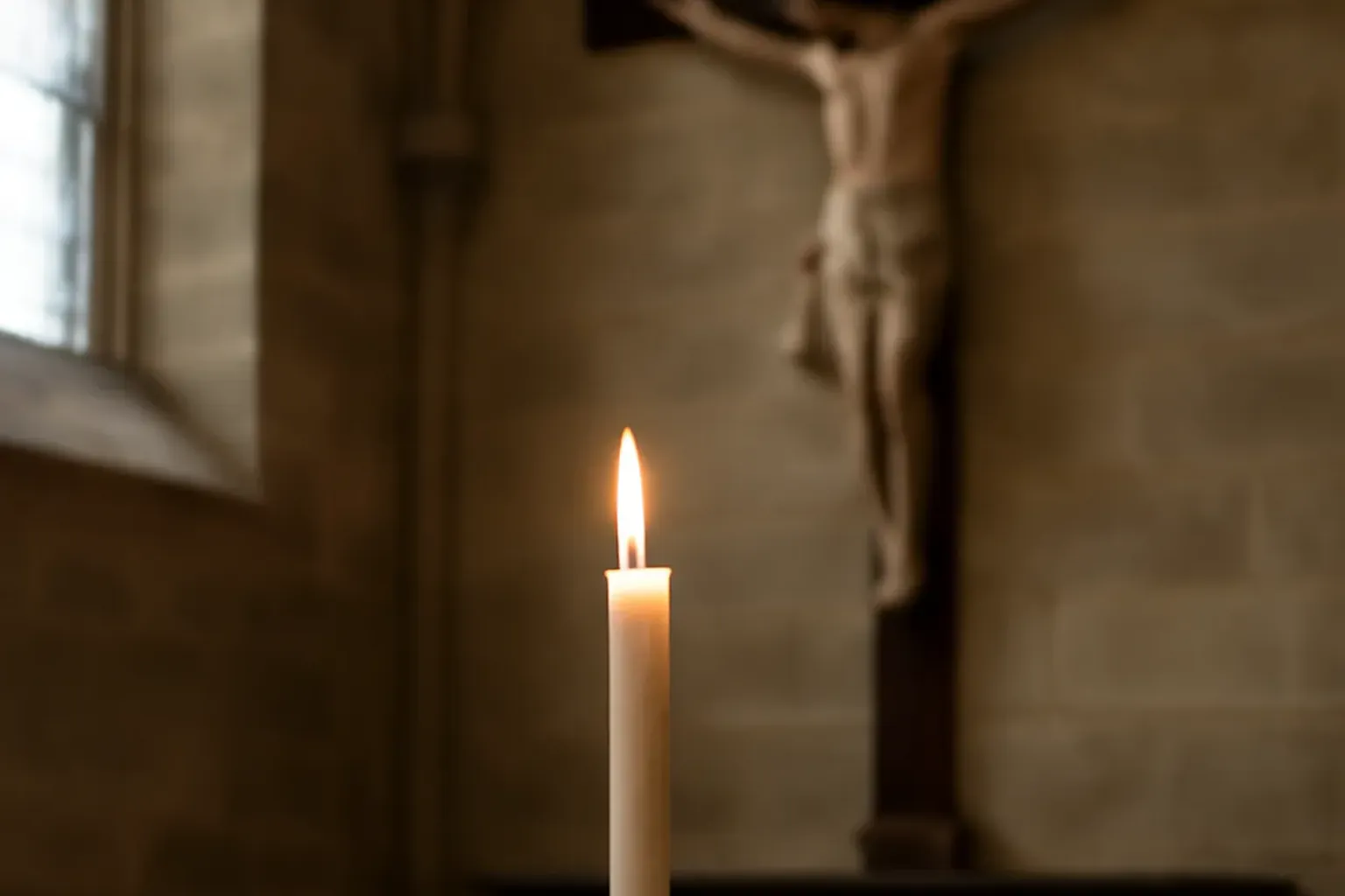 Bible ouverte et chapelet sur une table en bois — outils simples du Carême ordinaire
