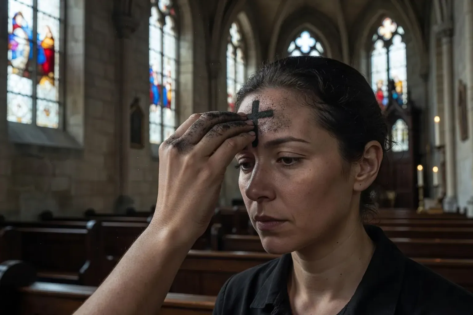 Chemin de croix dans une église — quatorzième station, mise au tombeau du Christ