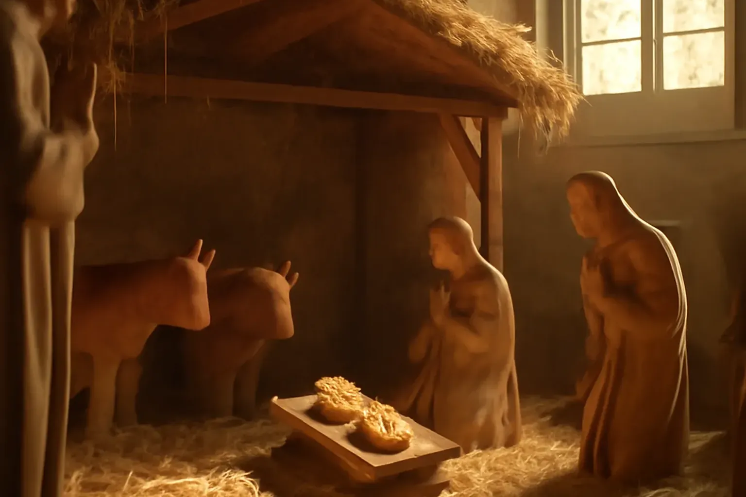 Atelier d'icônes byzantines avec icône de la Nativité — dimension fraternelle de l'incarnation